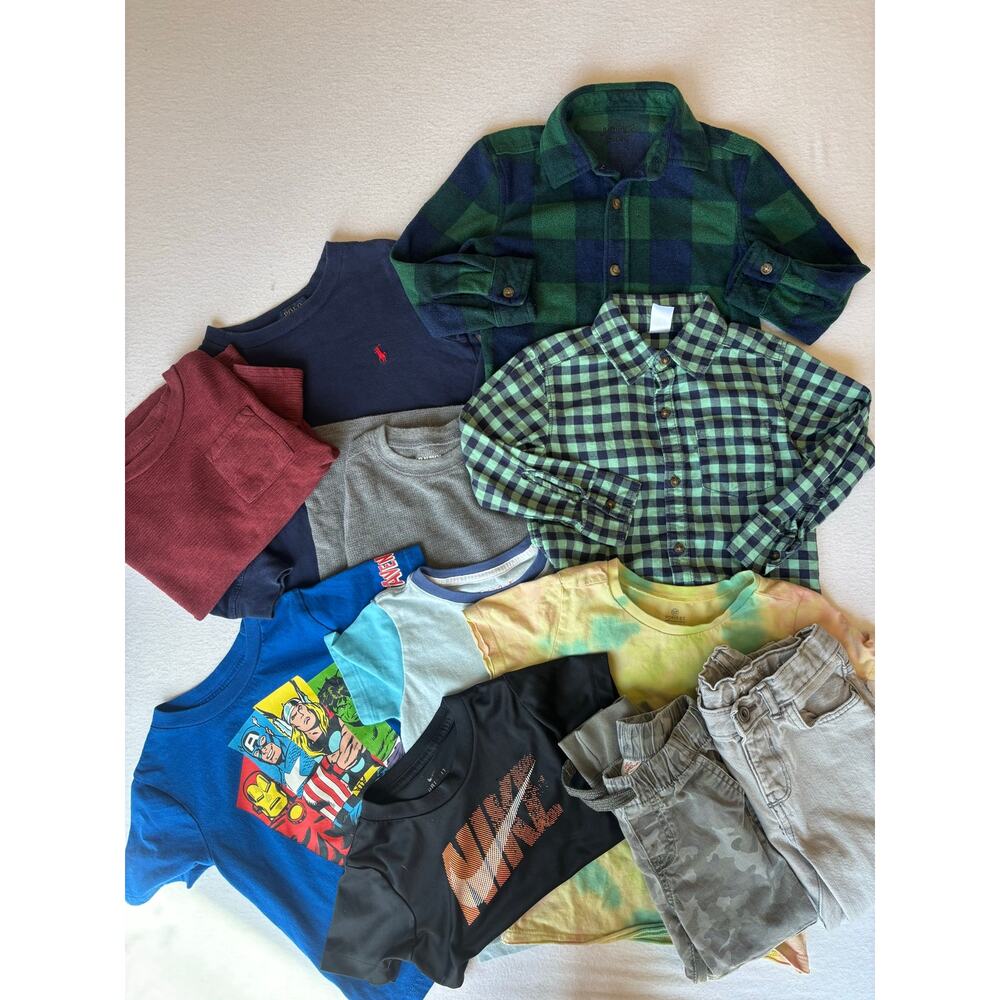Lot of 3T Boys Clothes Casual Play Colorful Marvel Cat & Jack